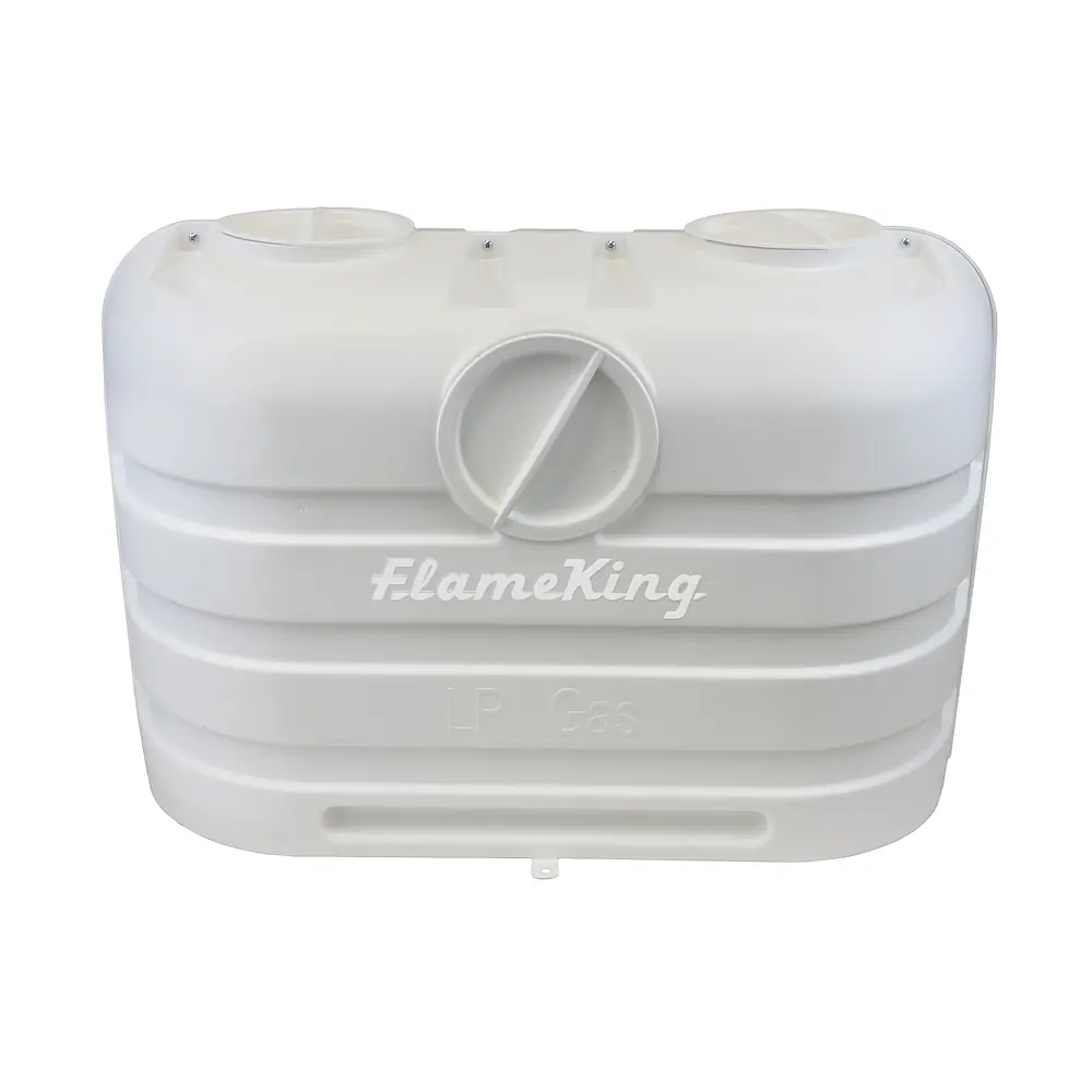 Dual 20LB LP Propane Tank Light Plastic Heavy Duty Cover - White - Master
