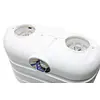 Dual 20LB LP Propane Tank Light Plastic Heavy Duty Cover - White - Master