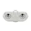 Dual 20LB LP Propane Tank Light Plastic Heavy Duty Cover - White - Master