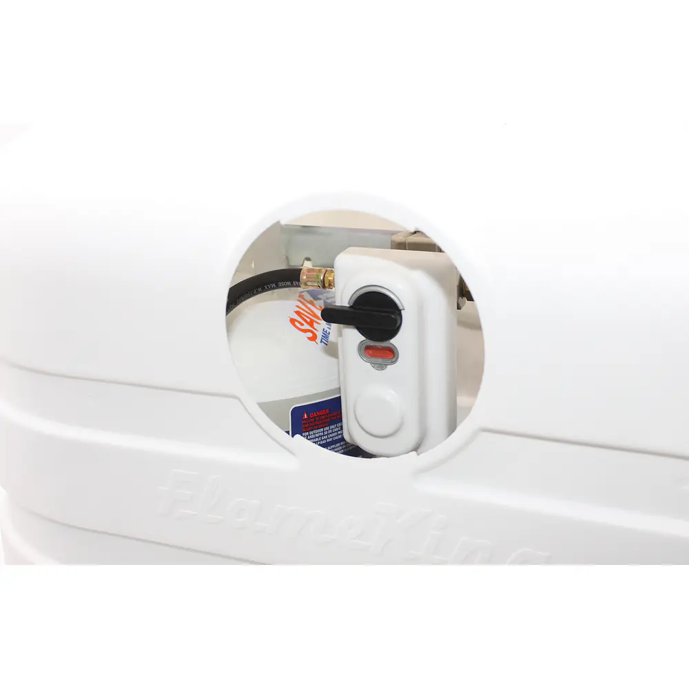 Dual 20LB LP Propane Tank Light Plastic Heavy Duty Cover - White - Master