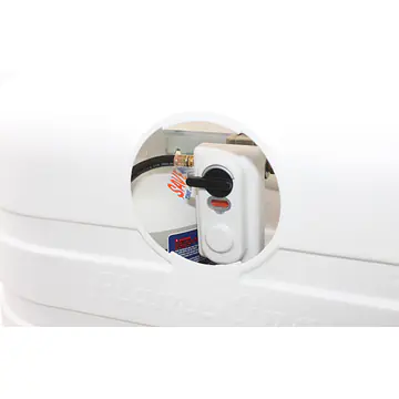 Dual 20LB LP Propane Tank Light Plastic Heavy Duty Cover - White - Master