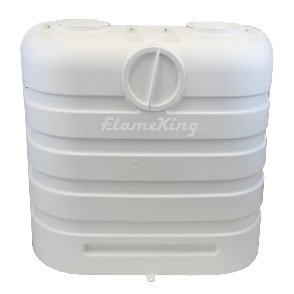 Dual 30LB LP Propane Tank Light Plastic Heavy Duty Cover - White - Master