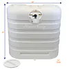 Dual 30LB LP Propane Tank Light Plastic Heavy Duty Cover - White - Master