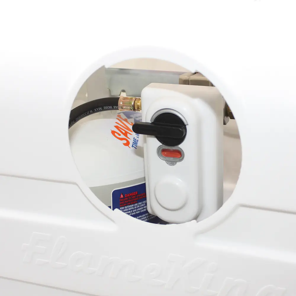 Dual 30LB LP Propane Tank Light Plastic Heavy Duty Cover - White - Master