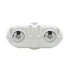 Dual 30LB LP Propane Tank Light Plastic Heavy Duty Cover - White - Master