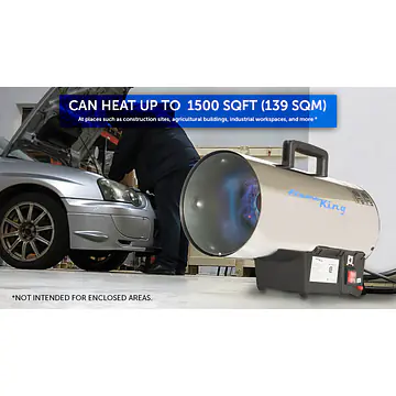 60,000 BTU Portable Propane Gas Tank Forced Air Heater - Master