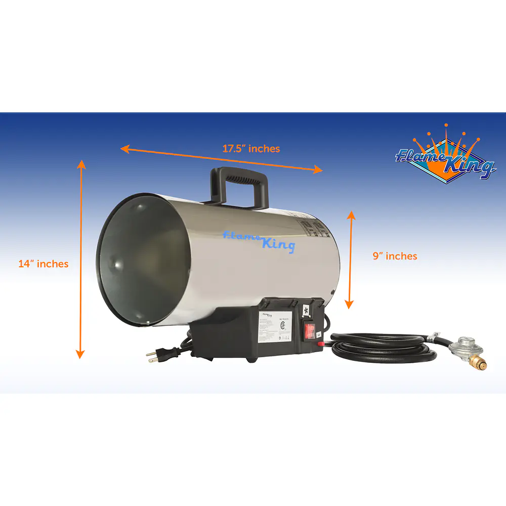 60,000 BTU Portable Propane Gas Tank Forced Air Heater - Master