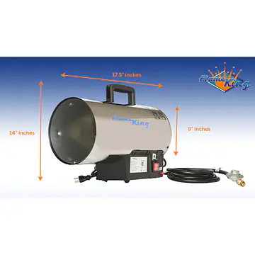 60,000 BTU Portable Propane Gas Tank Forced Air Heater - Master