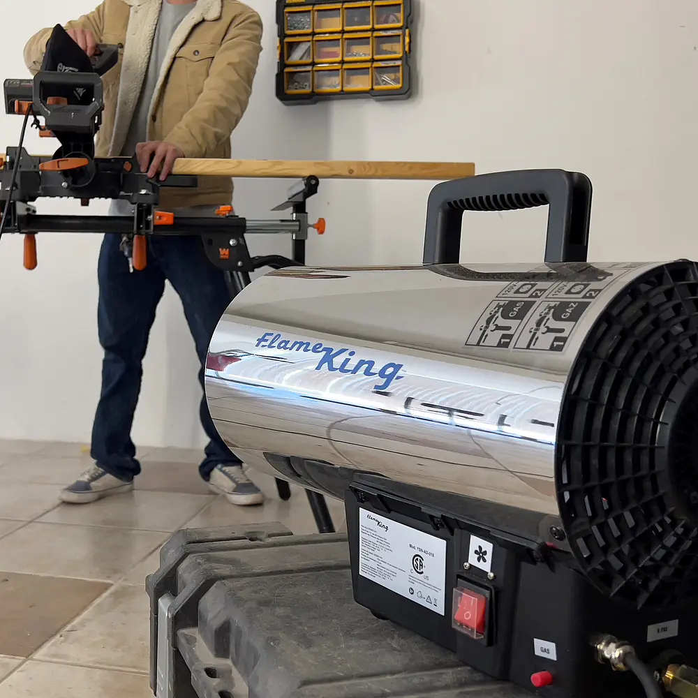 60,000 BTU Portable Propane Gas Tank Forced Air Heater - Master