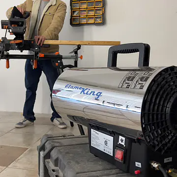 60,000 BTU Portable Propane Gas Tank Forced Air Heater - Master