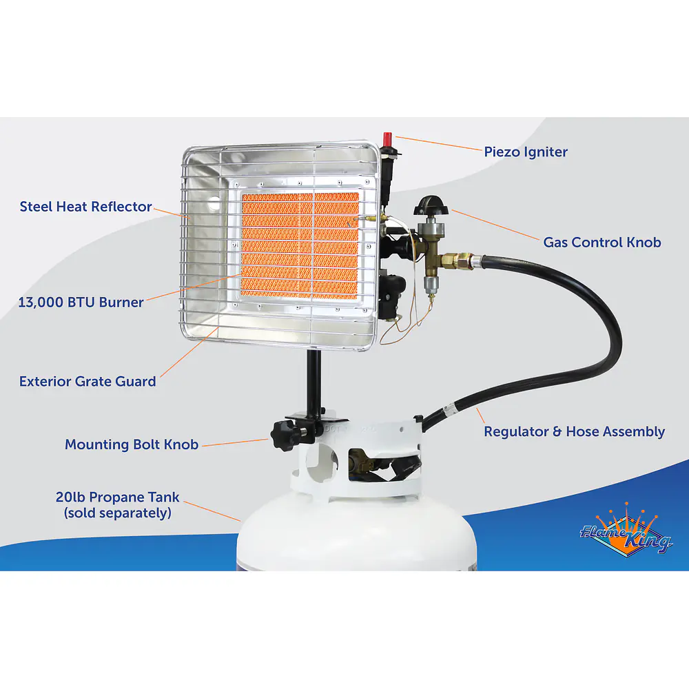 13,000 BTU Propane Tank Top Heater - Master