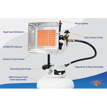 13,000 BTU Propane Tank Top Heater - Master