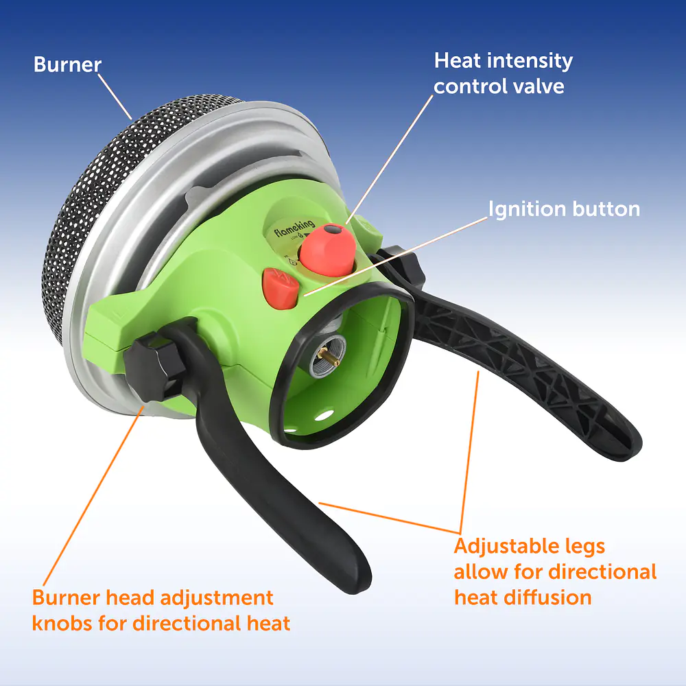 Portable Propane Gas Outdoor Heater with Piezo Electric Start - Master