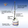 3 Outlet Distribution Post Pole Tree Stem Stand - Master