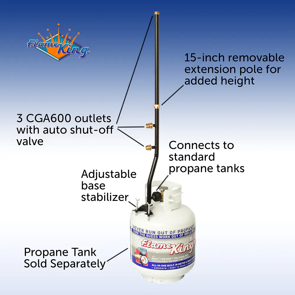 3 Outlet Distribution Post Pole Tree Stem Stand - Master