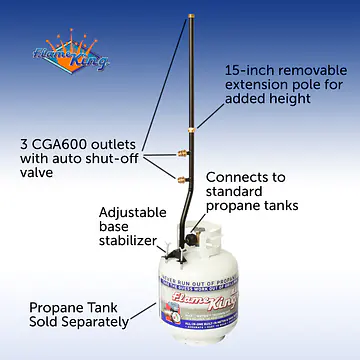 3 Outlet Distribution Post Pole Tree Stem Stand - Master