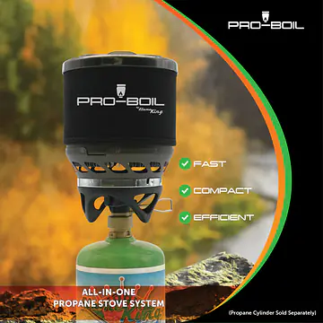 Camping and Backpacking Mini Propane Stove Cooking System - Master