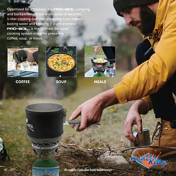 Camping and Backpacking Mini Propane Stove Cooking System - Master
