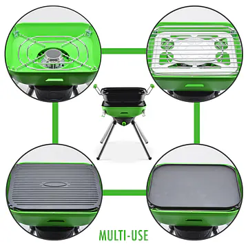 Multi-Function Portable BBQ Grill Camp Stove Camping - Master