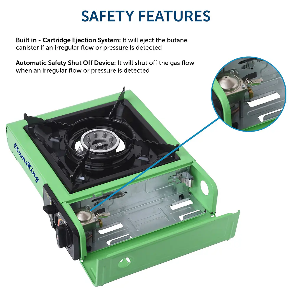 Portable Butane & Propane Gas Stove with Single Burner - Master