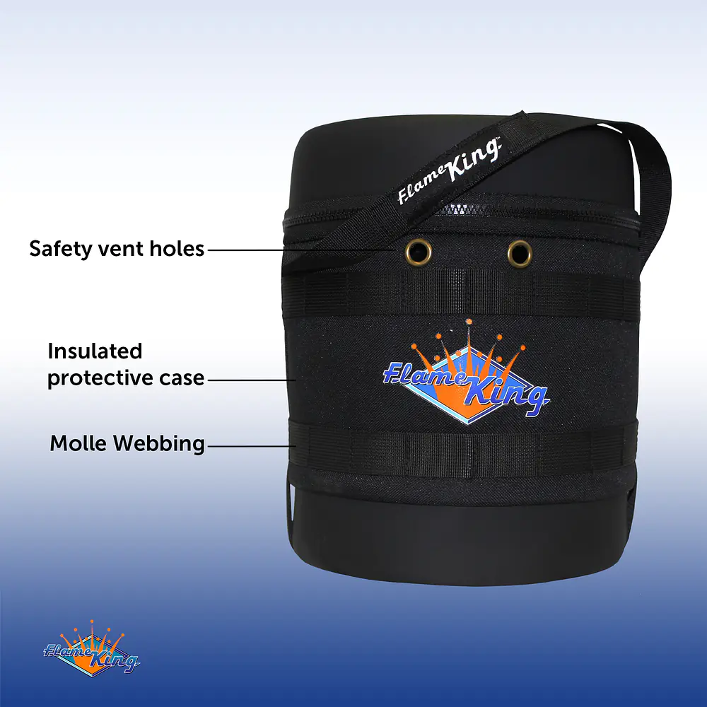 Gas Hauler for 3LB Propane Tank-Insulated Protective Carry Case - Master