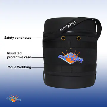 Gas Hauler for 3LB Propane Tank-Insulated Protective Carry Case - Master