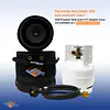 Gas Hauler for 3LB Propane Tank-Insulated Protective Carry Case - Master