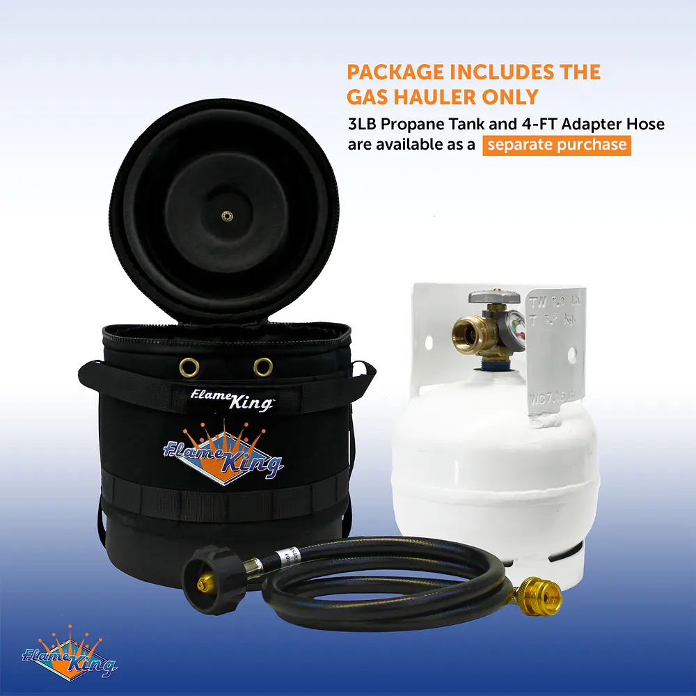 Gas Hauler for 3LB Propane Tank-Insulated Protective Carry Case - Master