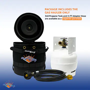 Gas Hauler for 3LB Propane Tank-Insulated Protective Carry Case - Master