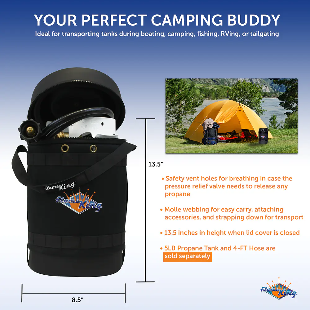 Gas Hauler for 5LB Propane Tank-Insulated Protective Carry Case - Master