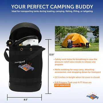 Gas Hauler for 5LB Propane Tank-Insulated Protective Carry Case - Master