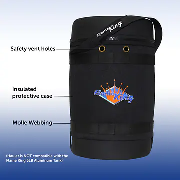 Gas Hauler for 5LB Propane Tank-Insulated Protective Carry Case - Master