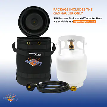 Gas Hauler for 5LB Propane Tank-Insulated Protective Carry Case - Master