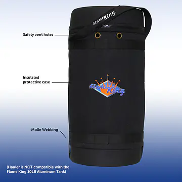 Gas Hauler for 10LB Propane Tank-Insulated Protective Carry Case - Master