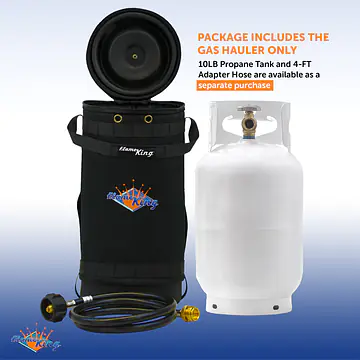 Gas Hauler for 10LB Propane Tank-Insulated Protective Carry Case - Master