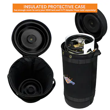 Gas Hauler for 10LB Propane Tank-Insulated Protective Carry Case - Master