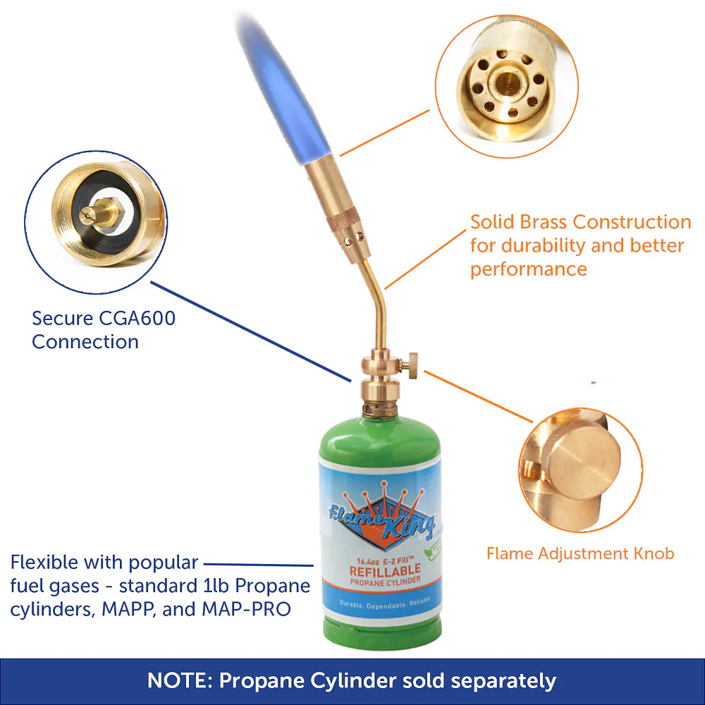 Propane Gas Pencil Torch Large Flame - Master