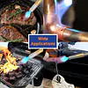 Propane Gas Blow Torch with Push Button Igniter & 2 Interchangeable Heads - Master