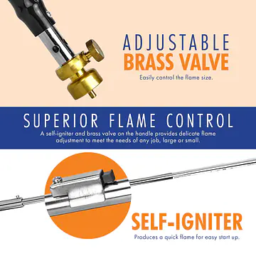 Economic Propane Torch Weed Burner with Integrated Lighter - Master