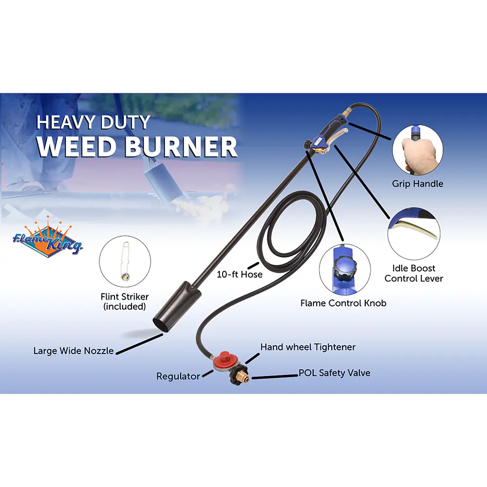 Heavy Duty 100,000 BTU Propane Torch Weed Burner w/ regulator - Master