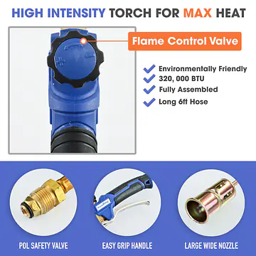 Propane Torch with Blast Trigger - 320,000 BTU - Master