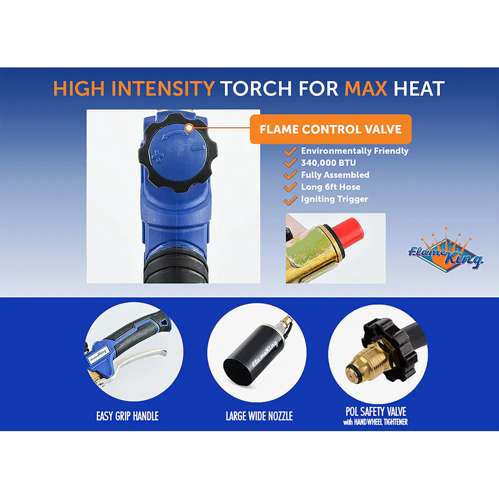 Auto Ignition Propane Torch with Blast Trigger 340,000 BTU - Master