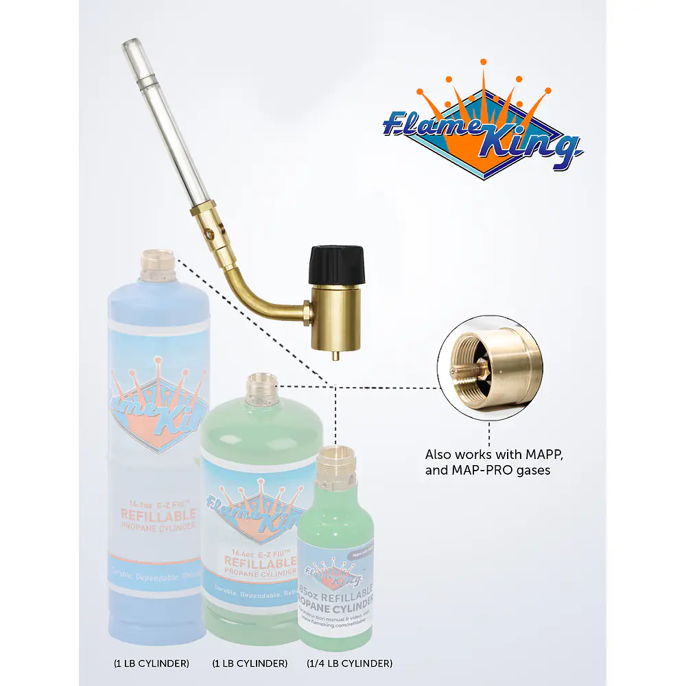 Angled Hand Torch Kit for Soft Soldering and Brazing - Master
