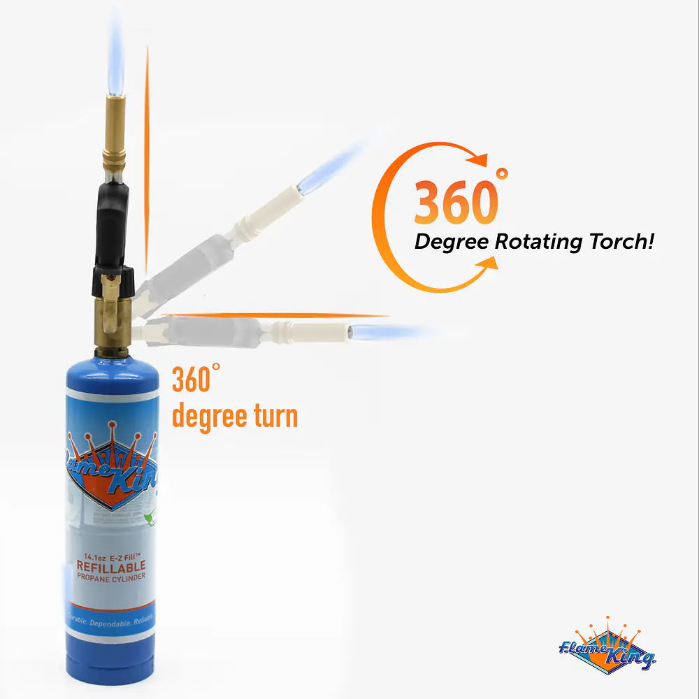 Angled Hand Torch Kit for Soft Soldering and Brazing w/ignitor - Master