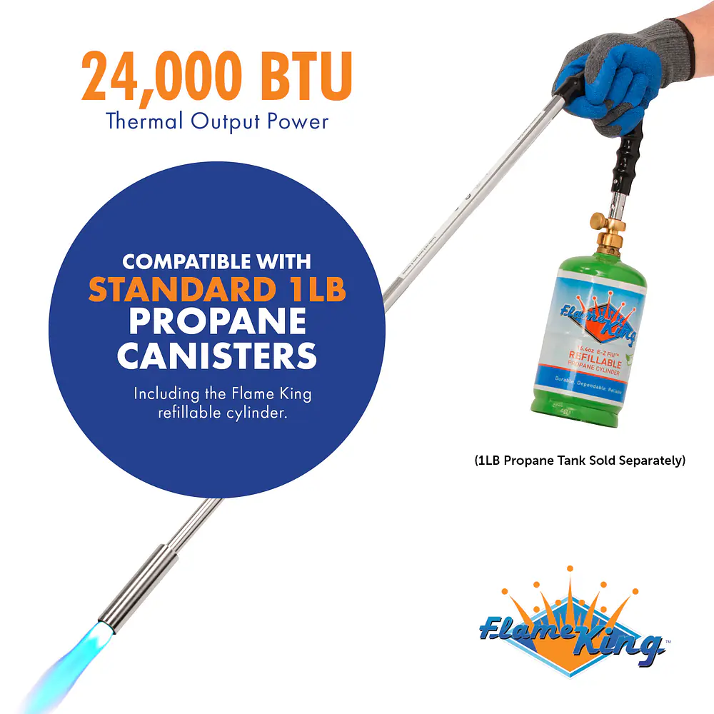 Economic Propane Torch Weed Burner with Integrated Lighter - Master