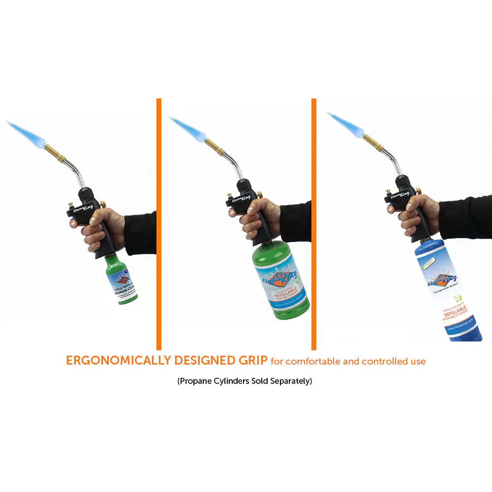 High Intensity Propane Torch Head with Webbed Flame - Master