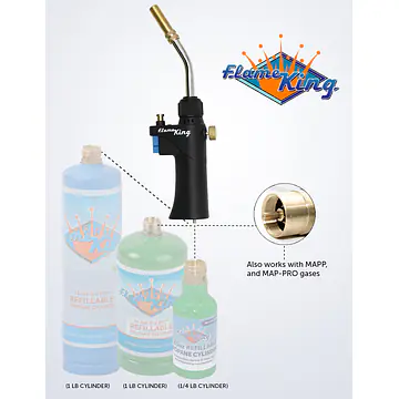 High Intensity Propane Torch Head with Webbed Flame - Master