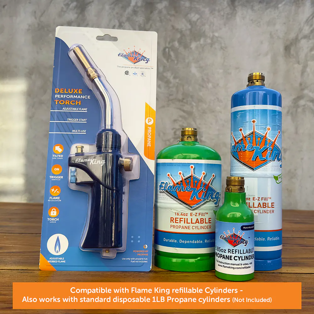 High Intensity Propane Torch Head with Webbed Flame - Master