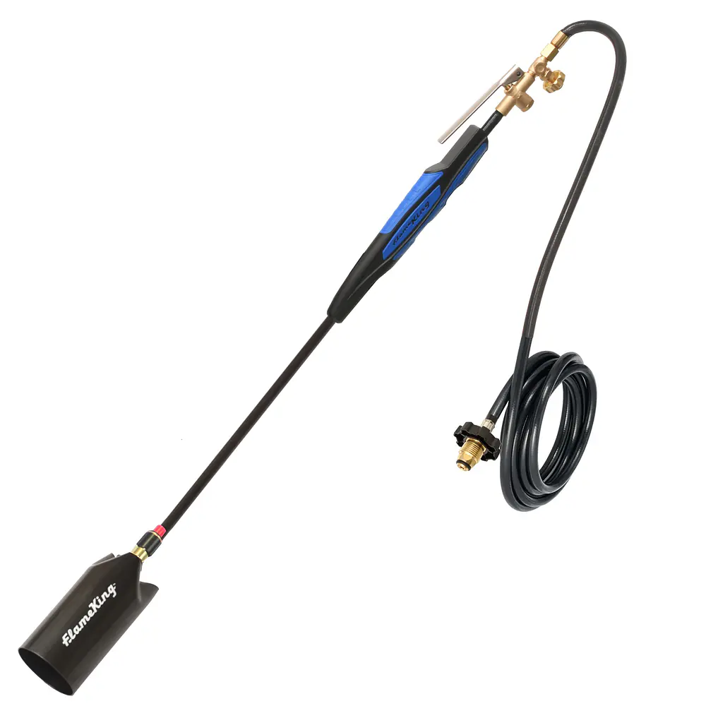 Heavy Duty Weed Burner, 500,000 BTU with Push Button Piezo Ignitor (Self Igniting) - Master