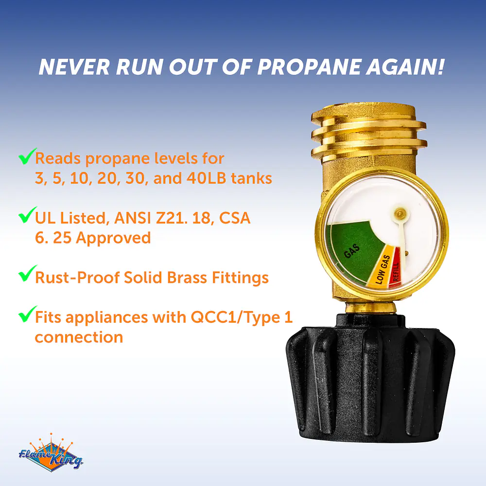 Propane Gas Level Indicator Check Gauge Meter - Master